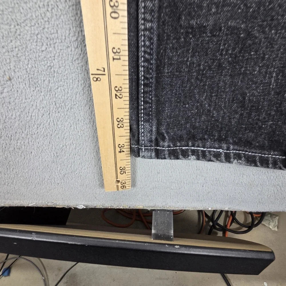Vintage Levis 511 Jeans Mens Black Slim Buckle Back Zip‎ Fly Fits 30x34